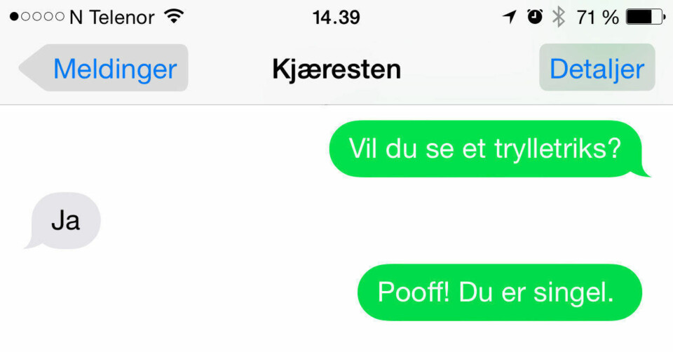 BRUDD: Kjærlighetsbrudd er aldri enkelt og det anbefales å ikke dele dem offentlig.