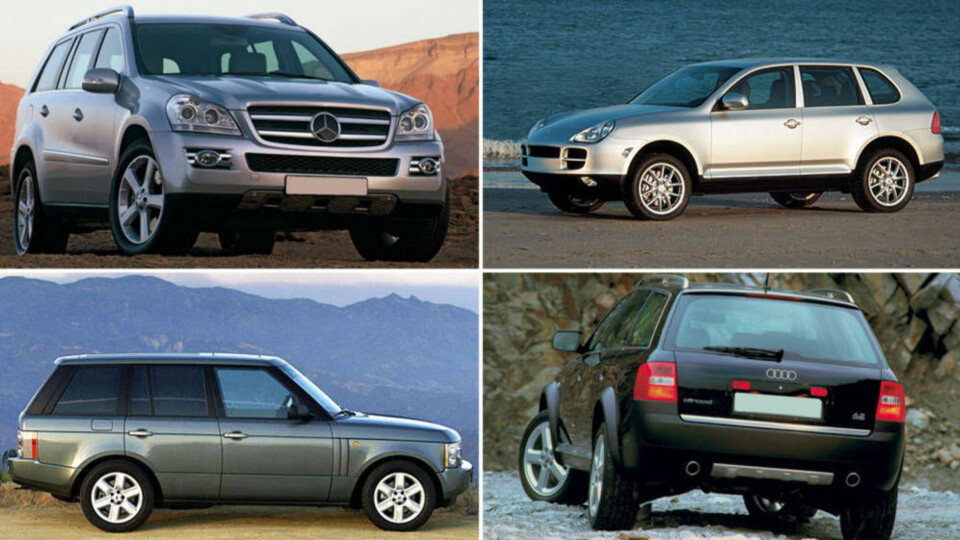 Disse SUV-ene kan bli kostbare å eie. Ikke bare går de ofte i stykker, men de er i tillegg kostbare å reparere. Illustrasjonsbilder.