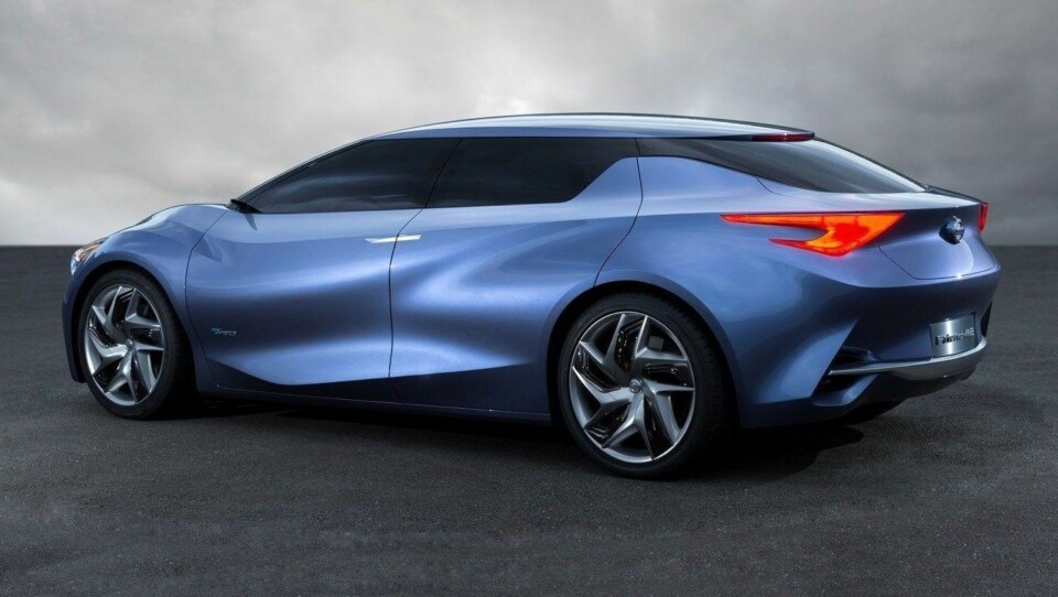 HENTER DESIGNELEMENTER: Dette er ikke nye Nissan Leaf, men konseptbilen Friend-Me som nye Leaf skal hente flere designelementer fra.