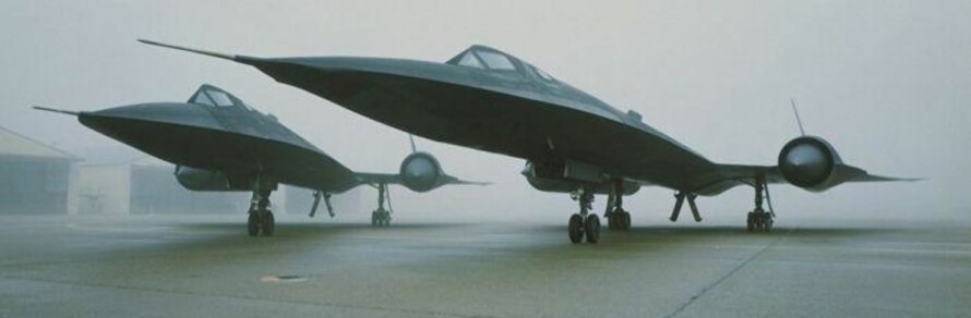 STRØMLINJEFORMET: Utviklingen av SR-71 var topphemmelig.