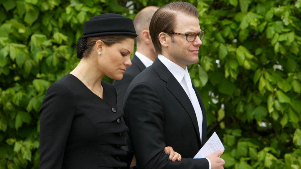 Sørgende Victoria og Daniel