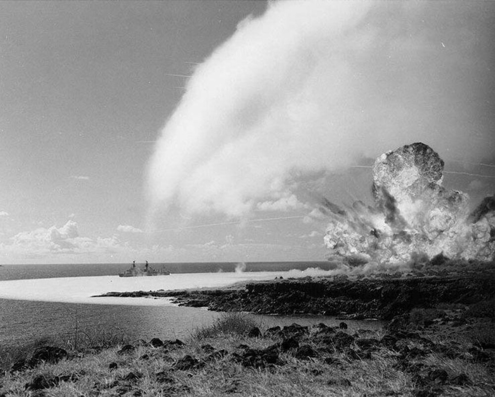 Ved hjelp av voldsomme mengder konvensjonelt sprengstoff simulerte det amerikanske forsvaret  trykkbølgen fra en kjernefysisk eksplosjon.