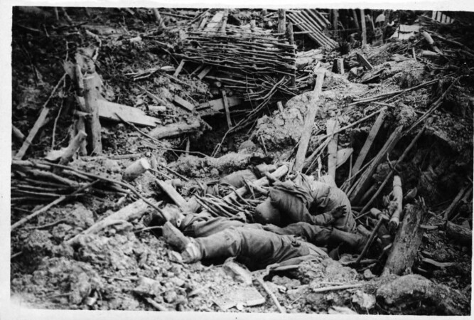 Hele 10 000 tyske soldater omkom i Messines-eksplosjonen.