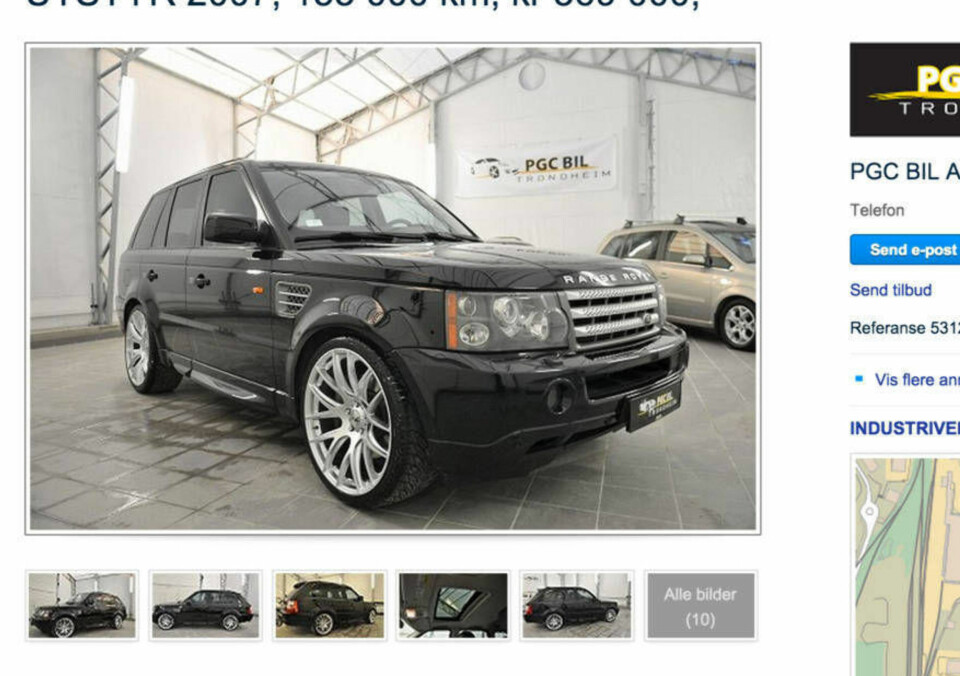 LUKSUS-SUV: Range Rover Sport Supercharged er luksus-SUV fra øverste hylle. I alle fall på enkelte områder ...