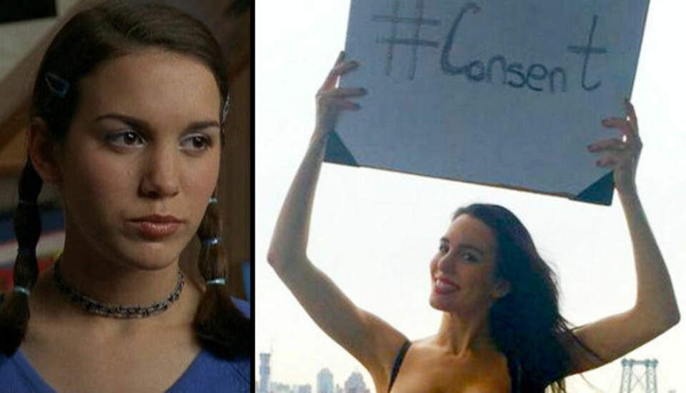 TAR DET MED ET SMIL: Christy Carlson Romano er kanskje best kjent for sin rolle i situasjonskomedien Even Stevens. Nå blir hun også kjent for å tape et veddemål med stil.