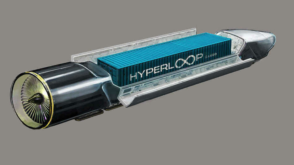 LOGISTIKK: Hyperloop Tech vil først fokusere på å utvikle lyntoget til logistikk og frakt, før de satser på reiser for mennesker.