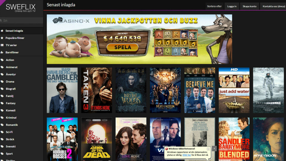 - Vi kan se hvem som bruker Popcorn Time
