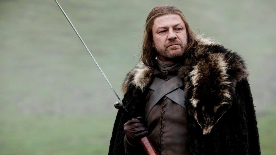 NED STARK: Ned Starks søster døde i en seng dynket av blod. Med døde hun i kamp eller barsel?
