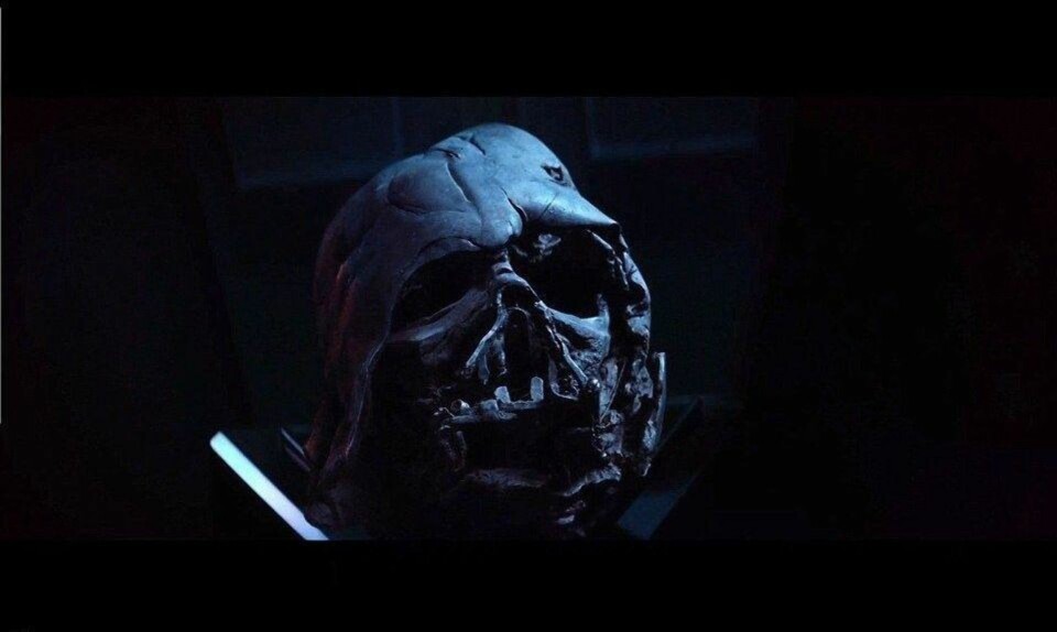 Darth Vaders smeltede maske.