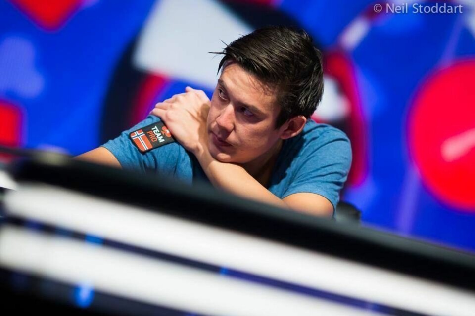 FINALEBORD: Johnny Lodden avbildet under dag fem av EPT Monte Carlo. Fredag 8.mai spiller Lodden om ni millioner kroner.