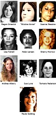 OFRE: Dette er noen av kvinnene Robert Hansen innrømmet å ha tatt livet av. Ikke alle Hansen ofre er blitt funnet eller identifisert.