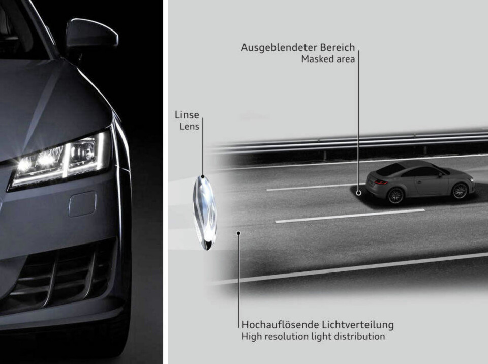 Audi med Matrix laserlysteknologi