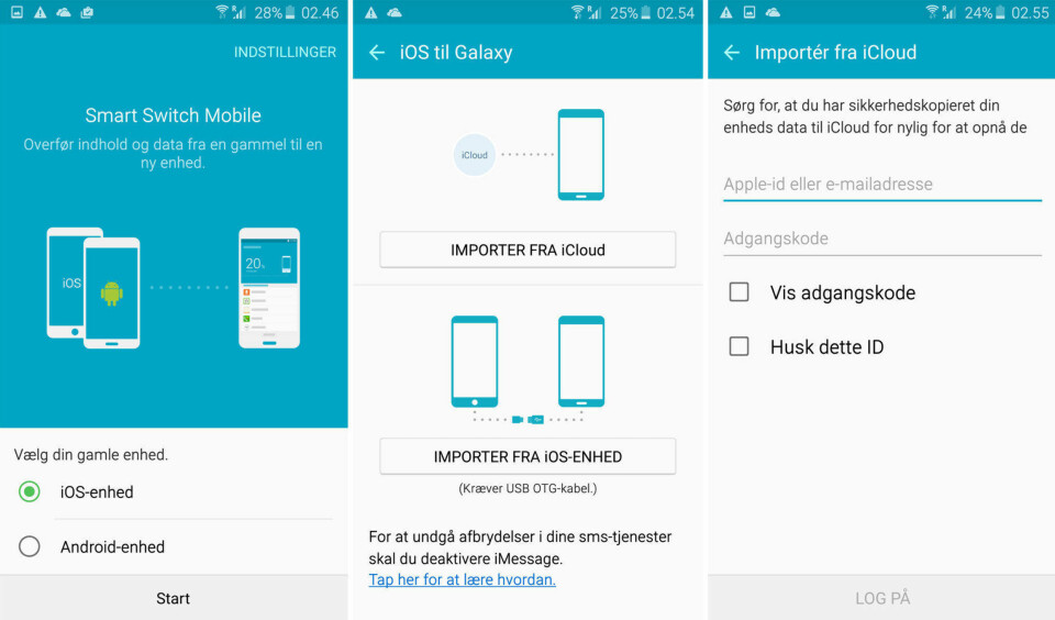 Slik bytter du fra iPhone til Android