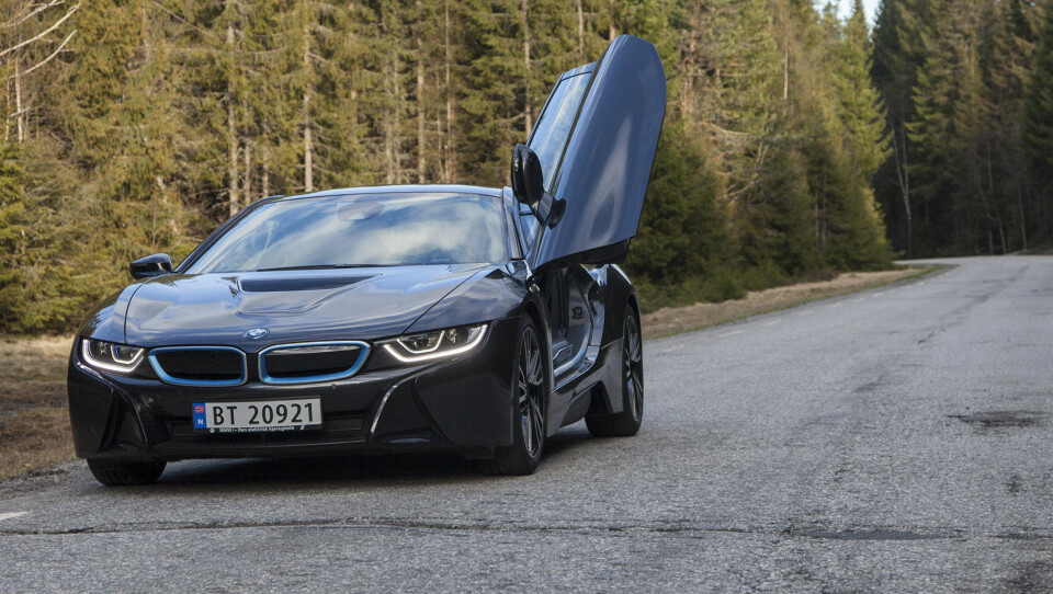Test av BMW i8 med laserlys