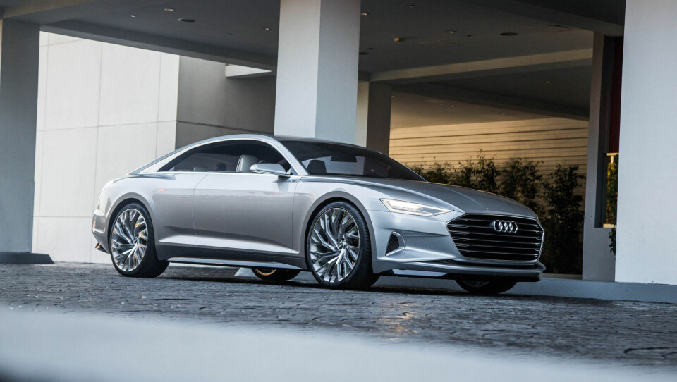 DESIGNRETNING: Audis konseptbil Prologue skal vise mye av designretningen hos Audi i årene som kommer. Hvorvidt uttrykket stemmer for Audis elbil, er foreløpig usikkert.