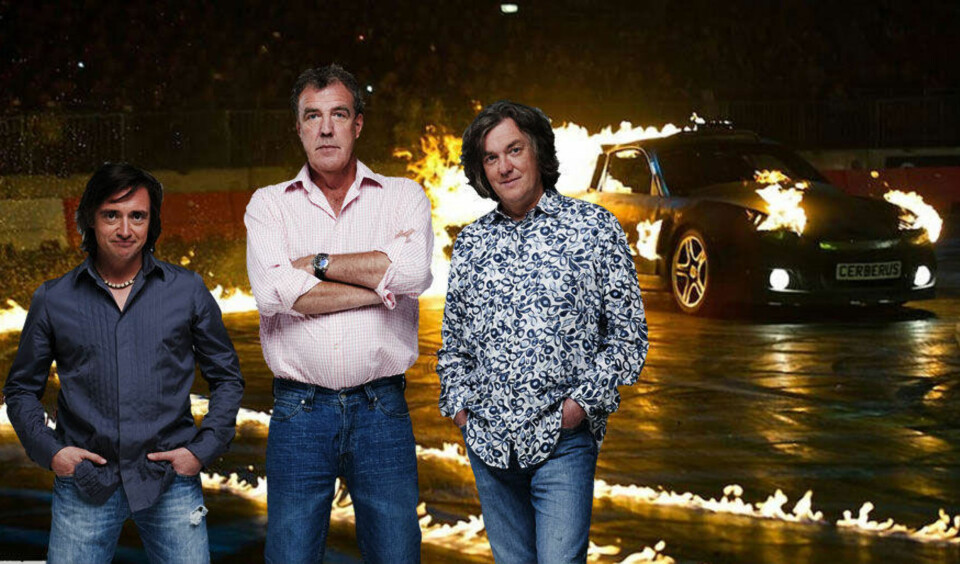 ENDA DRØYERE SHOW: Top Gear er historie, men herrene Clarkson, Hammond og May kommer til Norge og lager nytt og enda drøyere show.
