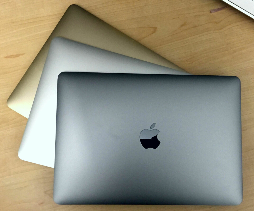2015-modellen av Apple MacBook kommer i tre forskjellige farger, stellargrå, gull og klassiske sølv.