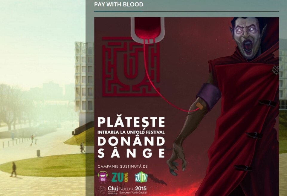 Tilbudet annonseres på passende vis på festivalens hjemmeside.