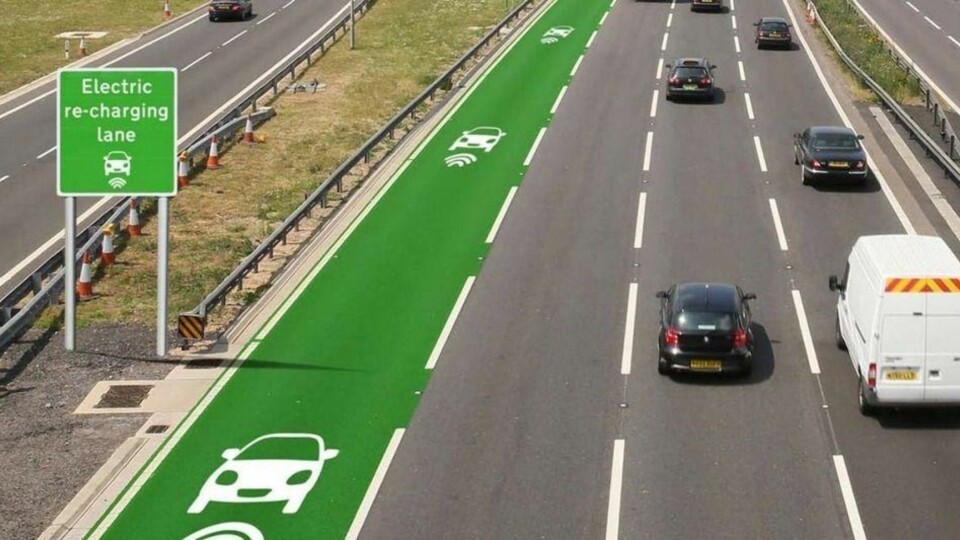 Veien som lader elbilen mens du kjører