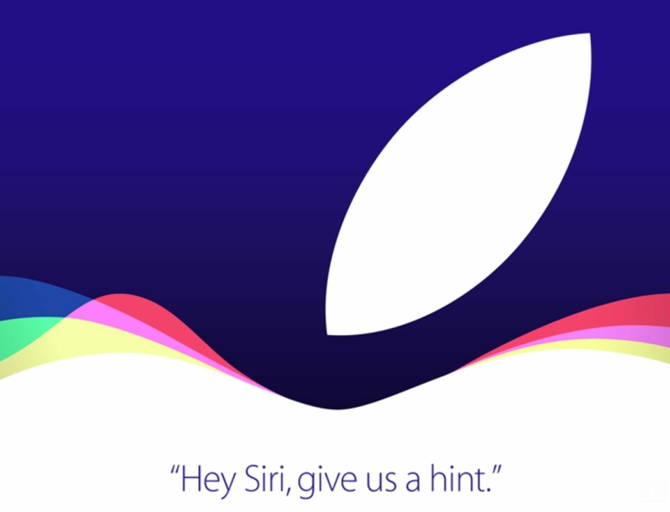 SIRI BLIR SENTRAL: Apples teasing av lanseringen onsdag 9. september.