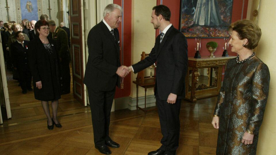 Her øver Haakon og Mette-Marit