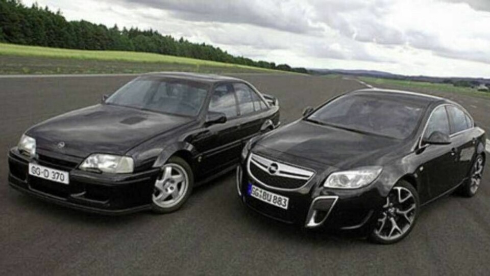 VERSTINGER: Ny og gammel versting – Insignia OPC (t.v.) er dagens Opel-versting.