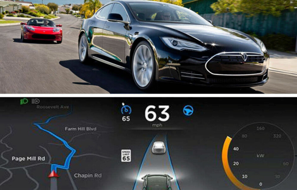 Oppdatering i Norge: Nå kan Tesla kjøre seg selv