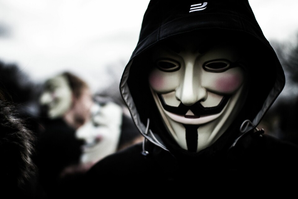 Hackere og hacktivister knyttet til kollektivet Anonymous bruker de kjente Guy Fawkes-maskene som varemerke.