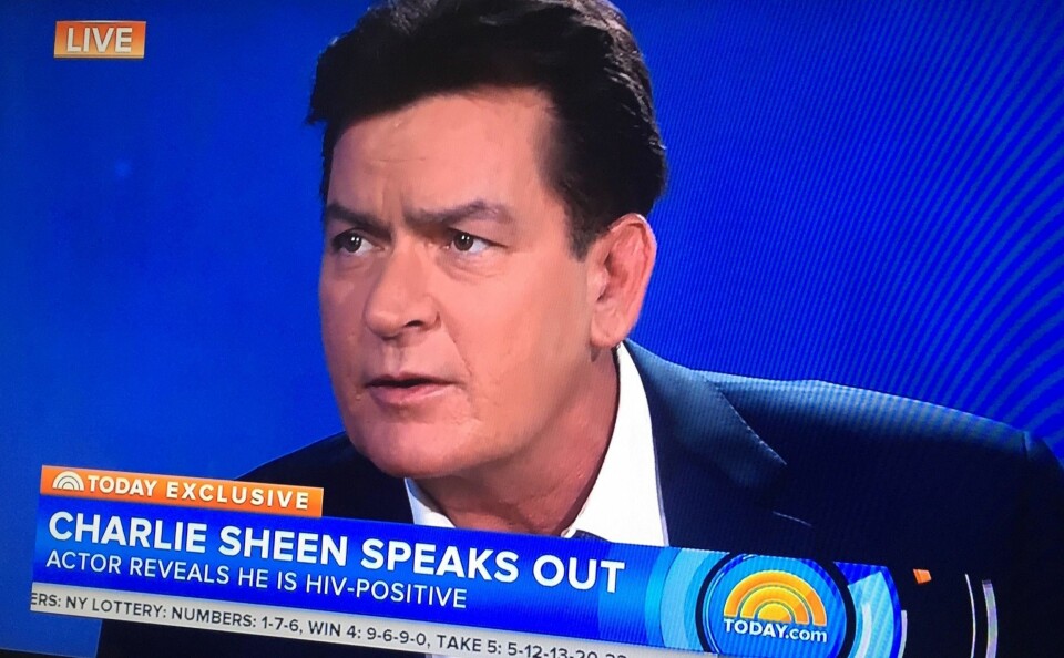BEKREFTET RYKTENE: Charlie Sheen bekreftet ryktene om at han er HIV-positiv.