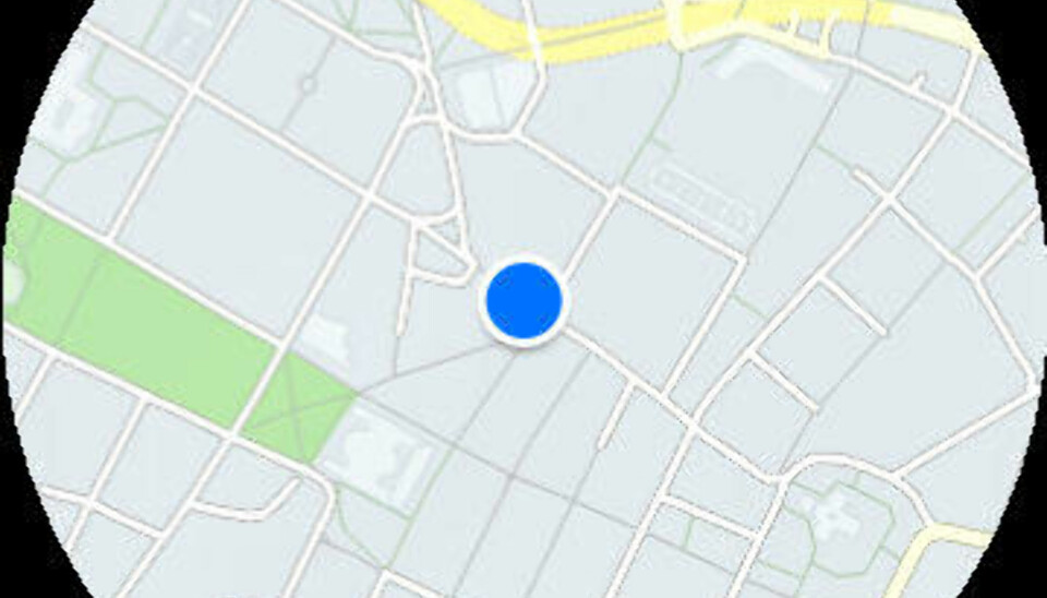 Karttjenesten Here integreres rett i klokka - og fungerer nesten som Google Maps.
