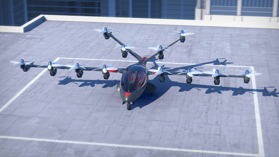 Flyet tar av og lander på samme måte som en klassisk hobby-drone.