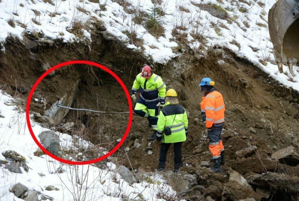 FUNNET: Selve åstedet for tungtvannsaksjonen i 1943. Nå skal kjelleren etter planen graves fram og blir en viktig del av utstillingen som viser verdensarven på Rjukan.