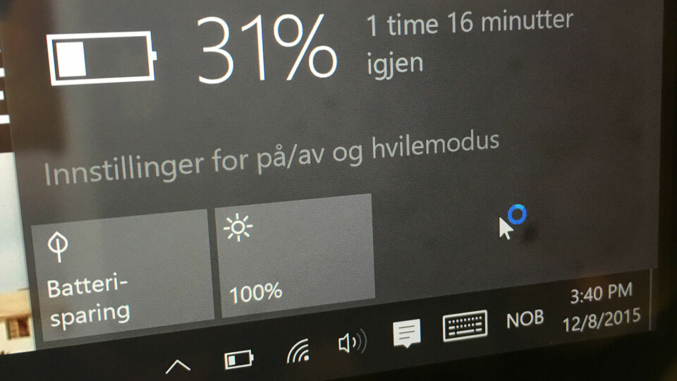 Dette er ikke en batterikapasitet som imponerer.