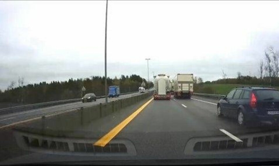 Det er mange ting som irriterer i trafikken - lastebiler som ikke klarer å kjøre forbi er en av dem.