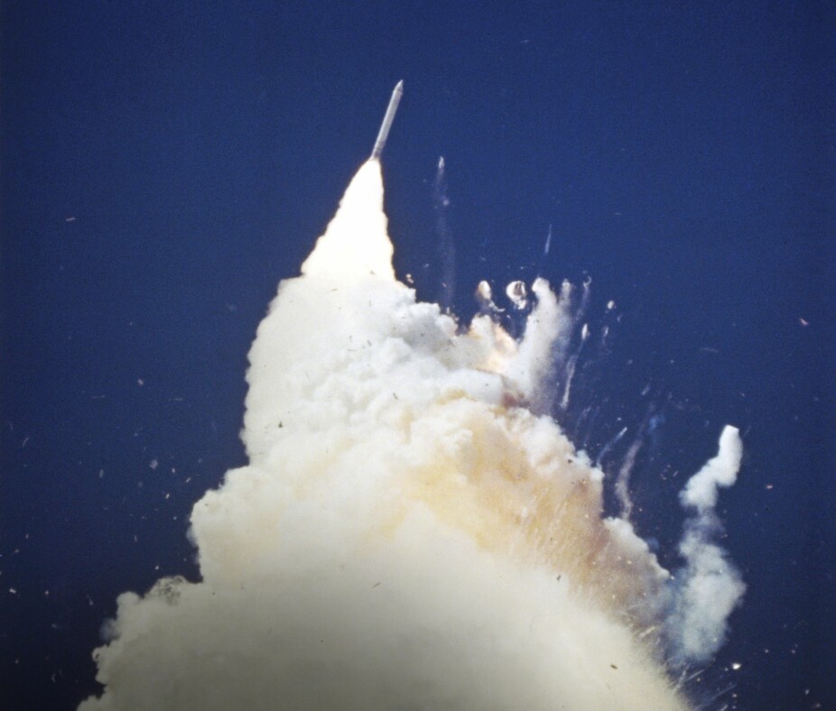 73 SEKUNDER - Piloten rakk å utbryte et ”uh-oh” før Challenger eksploderte over havet i en høyde av 14.500 meter.