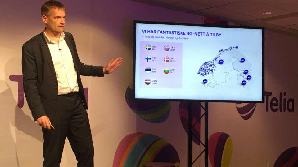 Administrerende direktør Abraham Foss i Telia Norge - tidligere Netcom.