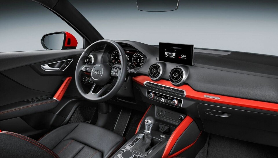 KOMPAKT, MEN ROMSLIG: Nye Audi Q2 er kompakt, men allikevel romslig innvendig.