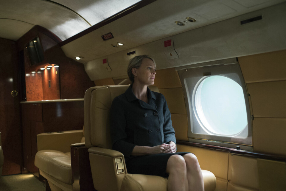 Robin Wright gjør en strålende prestasjon som presidenfrue Claire Underwood i House of Cards, sesong 4. (Bilde: Netflix).