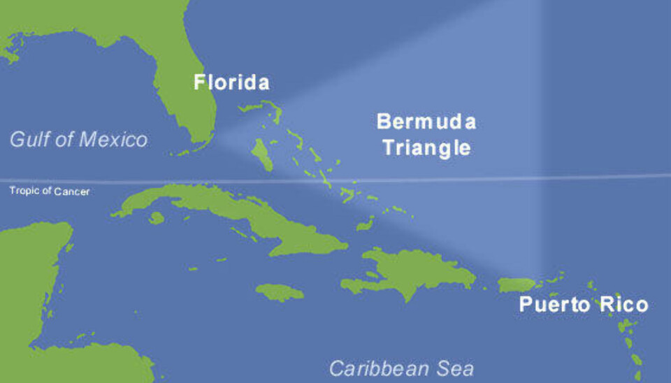 Bermudatriangelet er et 2,5 millioner kvadratkilometer digert havområde som strekker seg mellom Bermuda, Puerto Rico og Floridas sydligste spiss nord i Atlanteren.