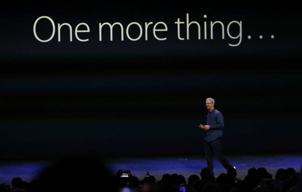Mandag inntar applesjef Tim Cook scenen i konferansehallen «Town Hall» i Apples hovedkvarter i Cupertino i California for å vise verdenspressen hva de har jobbet med de siste månedene.