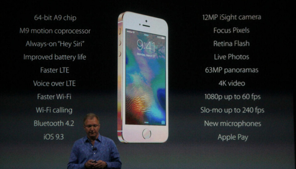Apple avduket iPhone SE