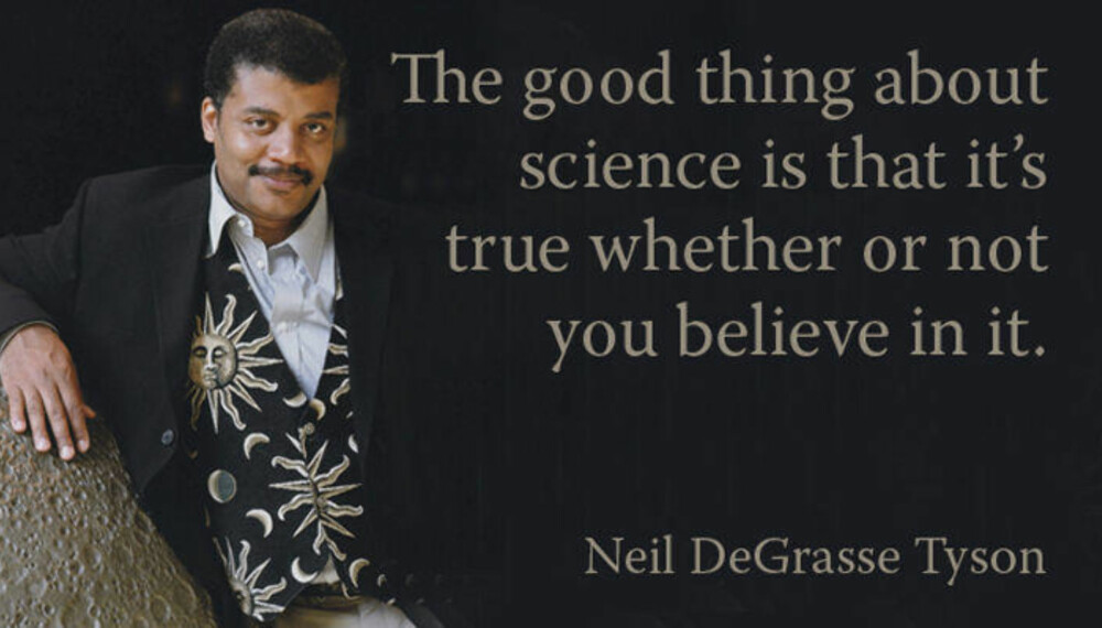 Neil DeGrasse Tyson: - Det fine med vitenskap er at den er sann uansett om du tror på den eller ikke.