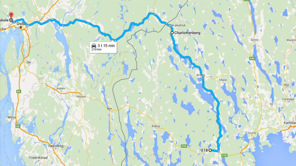 DETOUR: Fremfor å gjøre det til en tur-retur-sak, la vi kursen nordover.