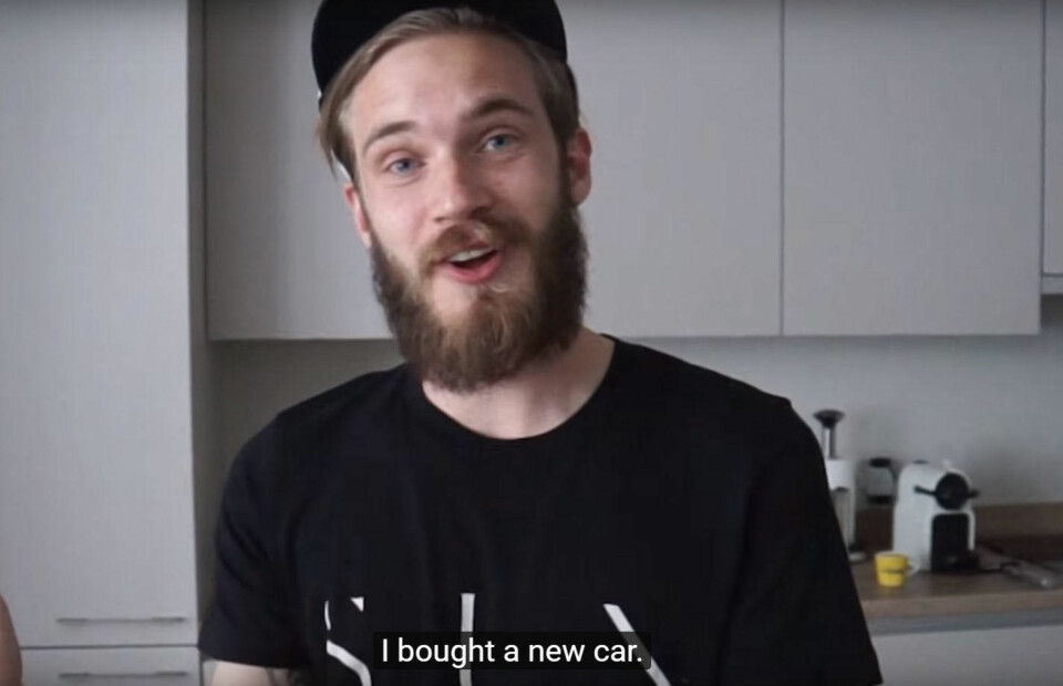 Youtube-stjernen PewDiePie har tjent over 60 millioner kroner. Se hans nye bil