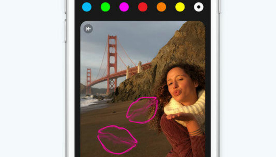 Med sin nye meldinger-app går Apple i strupen på populære tjenester som SnapChat, og tilbyr mye mer personlige meldinger.