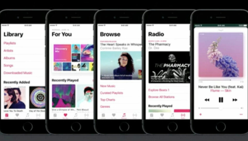 Apple lanserte iOS 10 med nytt design og nye apper for meldinger, musikk og bilder