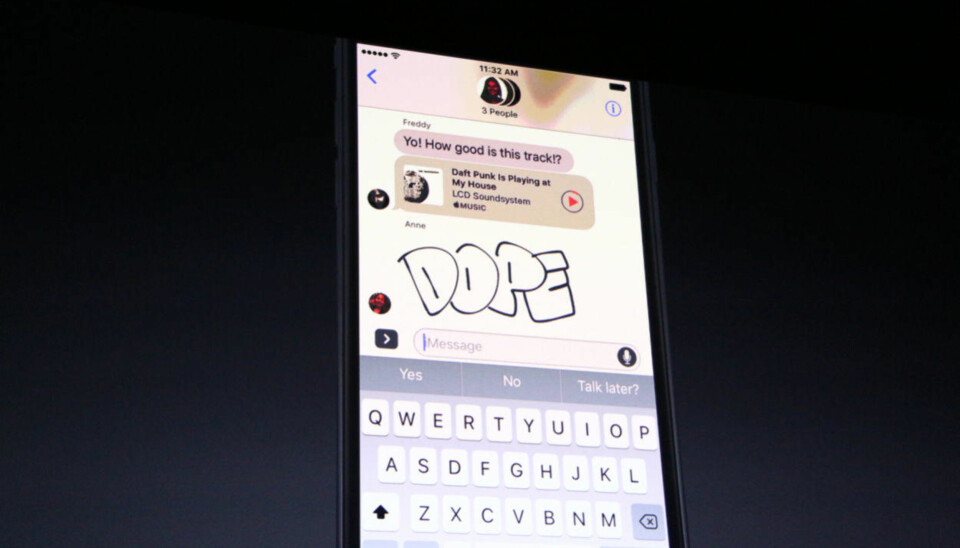 Apple lanserte iOS 10 med nytt design og nye apper for meldinger, musikk og bilder