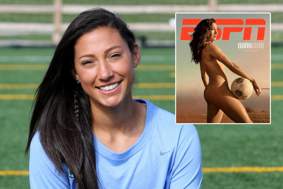 Fotballspiller Christen Press er en av ni kvinner og ti menn som kaster klærne for ESPNs årvisse «Body Issue».