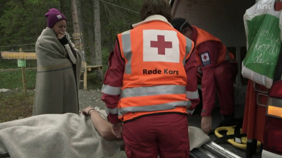 Flere deltakere måtte få førstehjelp - NRK måtte ta grep