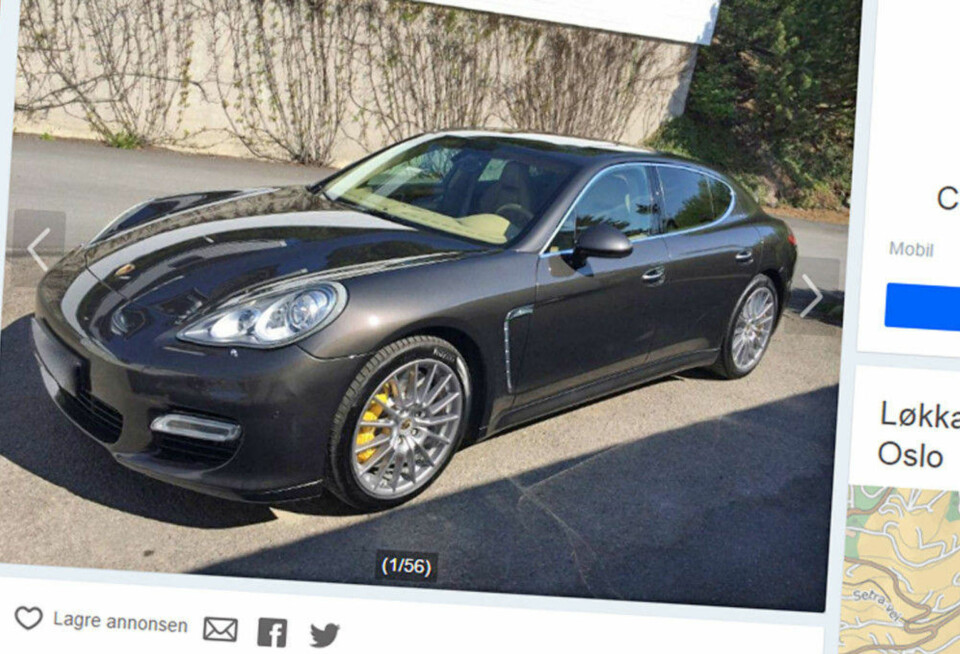 Porsche Panamera: Drømmebilen har tapt seg over 1,6 millioner kroner